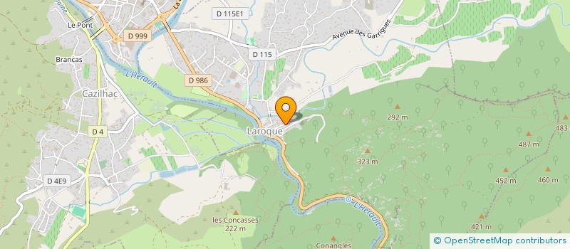 localisation de l'entreprise CREATION ART PUBLIC  LAROQUE