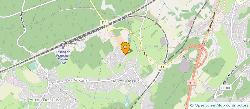 localisation de l'entreprise CREATION ATRE ET PIERRE à LES AUXONS