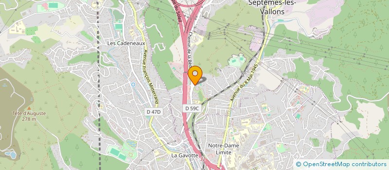 localisation de l'entreprise CREATION-AVENIR  SEPTEMES-LES-VALLONS