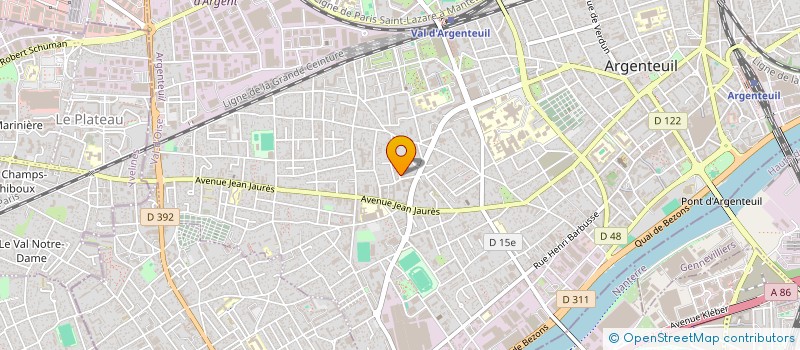 localisation de l'entreprise CREATION BAK à ARGENTEUIL