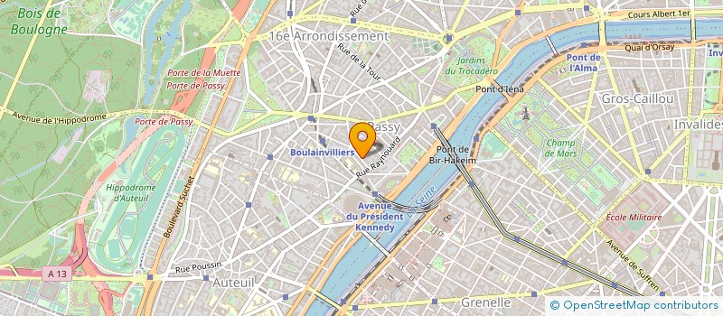 localisation de l'entreprise CREATION BEAUTE INTERNATIONAL  PARIS