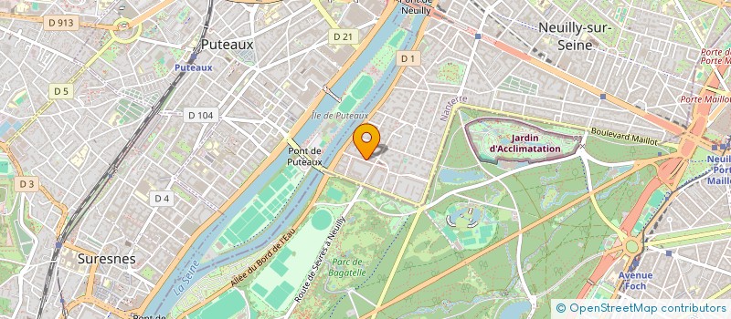 localisation de l'entreprise CREATION BEAUTE NEUILLY SUR SEINE à NEUILLY-SUR-SEINE