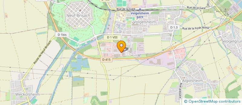 localisation de l'entreprise CREATION BOIS à VOLGELSHEIM