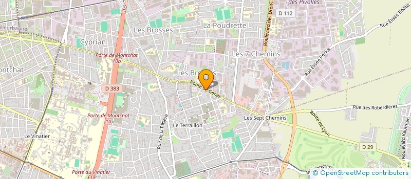 localisation de l'entreprise CREATION BRONZE ARGENT OR à BRON