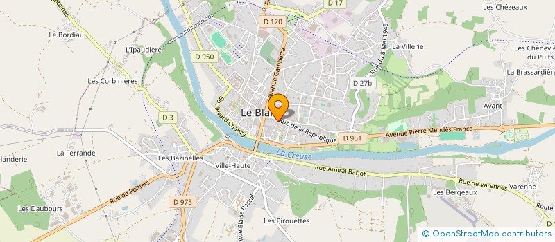 localisation de l'entreprise CREATION CHOCOLAT à LE BLANC
