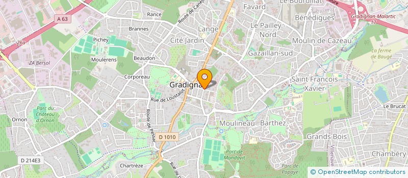 localisation de l'entreprise CREATION COIFFURE  GRADIGNAN