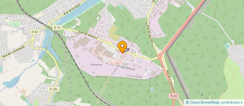 localisation de l'entreprise CREATION COMMERCIALE IMMOBILIERE  CREUTZWALD