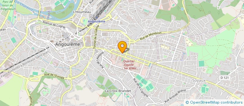 localisation de l'entreprise CREATION CUISINES à ANGOULEME