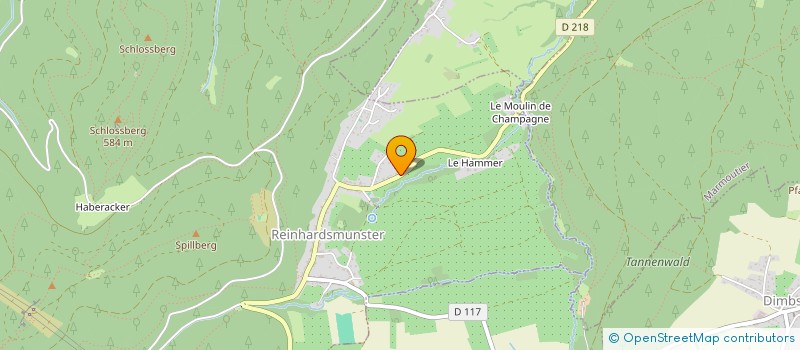 localisation de l'entreprise CREATION D'AMBIANCES EXTERIEURES  REINHARDSMUNSTER