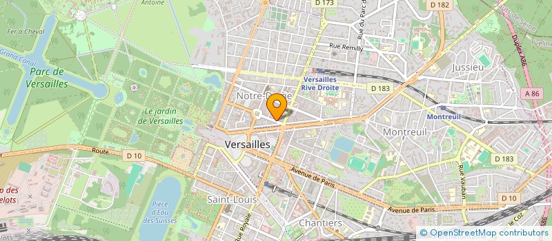 localisation de l'entreprise CREATION D AMENAGEMENTS ET REALISATIONS DIVERSES à VERSAILLES