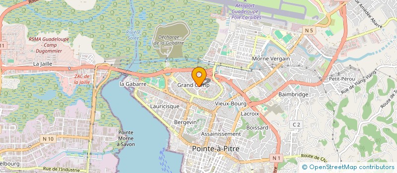localisation de l'entreprise CREATION D'ENTREPRISE RESSOURCING INSERTION SOCIALISATION EXPERIMENTATION - CERISE à LES ABYMES