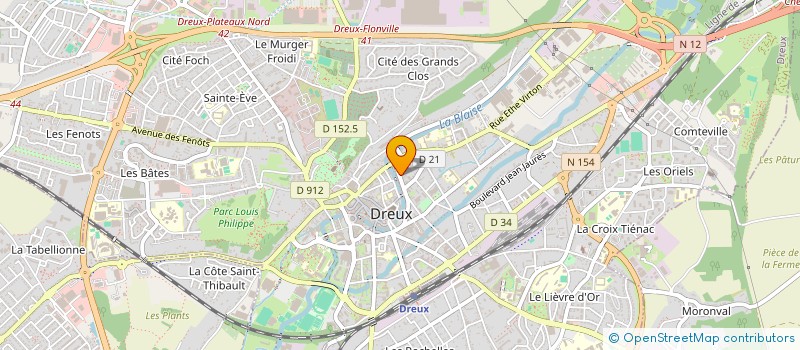 localisation de l'entreprise CREATION D ESPACES à DREUX