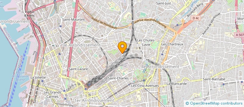 localisation de l'entreprise CREATION D'UN LIEU MULTI ACCUEIL PETITE ENFANCE A LA FRICHE LA BELLE DE MAI à MARSEILLE