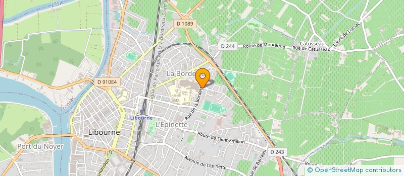 localisation de l'entreprise CREATION D'URGENCE à LIBOURNE