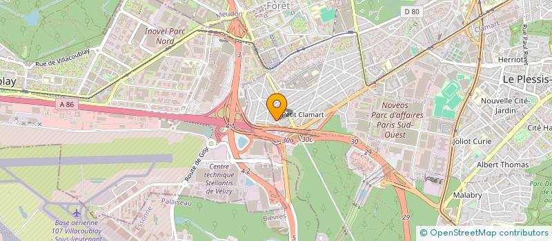 localisation de l'entreprise CREATION DARLING à CLAMART
