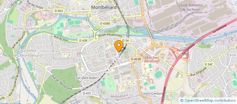localisation de l'entreprise CREATION DECOUVERTE MAQUETTES DU PATRIMOINE  MONTBELIARD