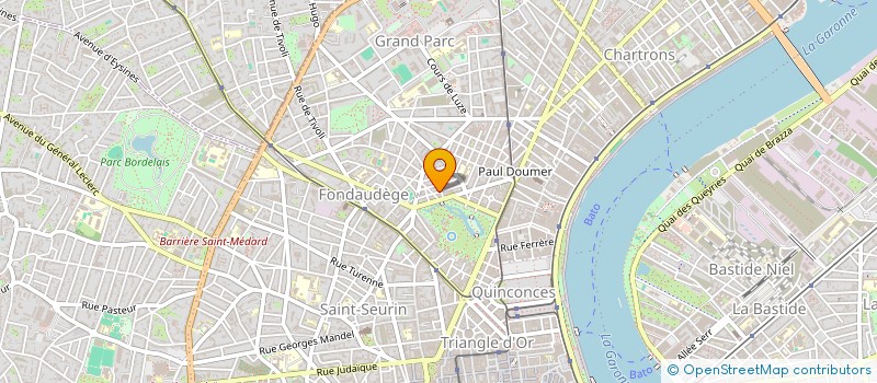 localisation de l'entreprise CREATION DES ARTS ET DE LA MODE à BORDEAUX