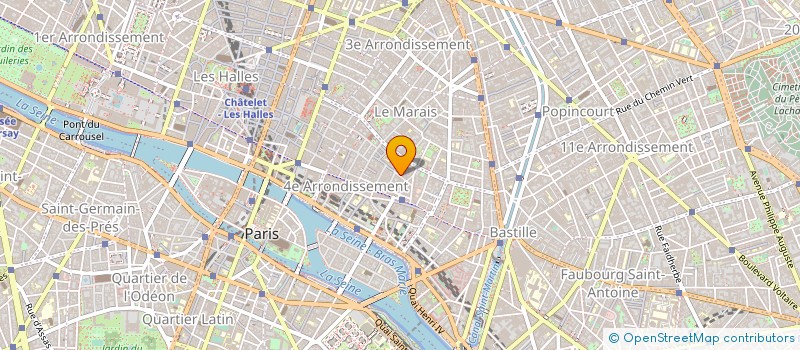 localisation de l'entreprise CREATION DES ROSIERS à PARIS