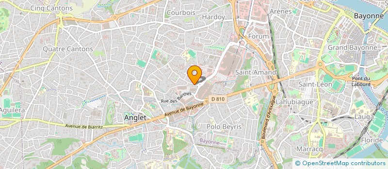 localisation de l'entreprise CREATION DESMARCHELIER à ANGLET
