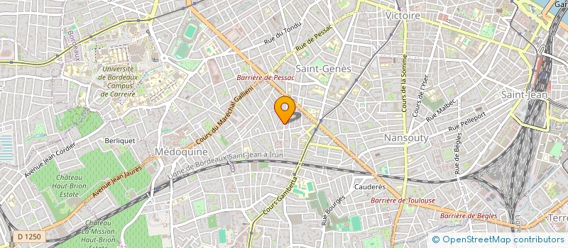 localisation de l'entreprise CREATION DEVELOPPEMENT GESTION ENTREPRIS  TALENCE