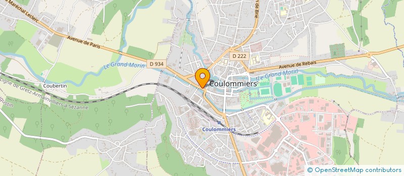 localisation de l'entreprise CREATION DISTRIBUTION JACQUES GAUCHE  COULOMMIERS