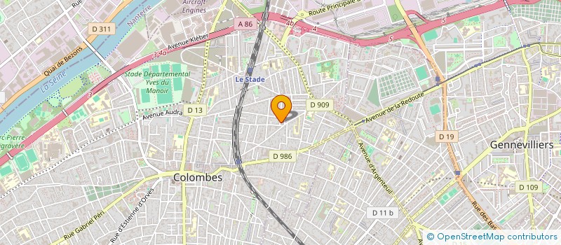 localisation de l'entreprise CREATION DIVERSION  COLOMBES