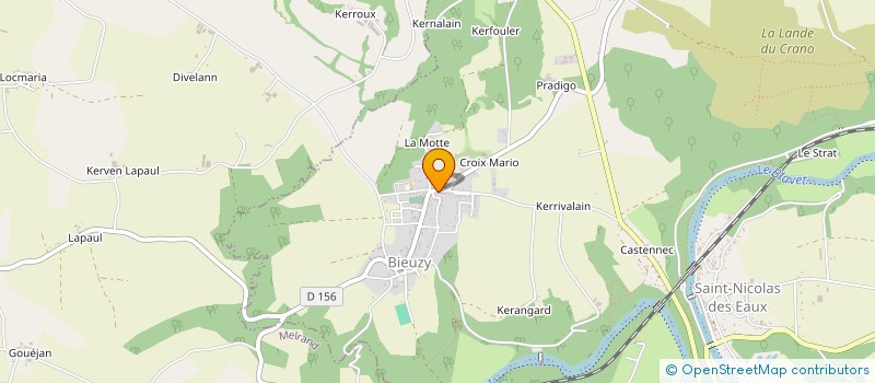 localisation de l'entreprise CREATION DORISS  PLUMELIAU-BIEUZY