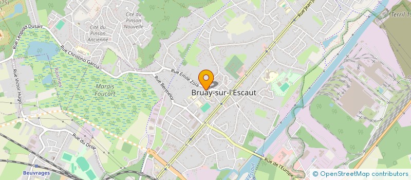 localisation de l'entreprise CREATION ENVIRONNEMENT FAUCARDAGE à BRUAY SUR L'ESCAUT