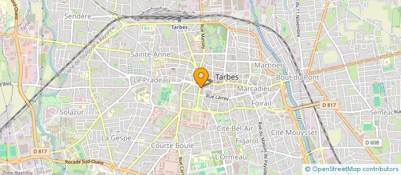 localisation de l'entreprise CREATION ESPACE HABITAT à TARBES