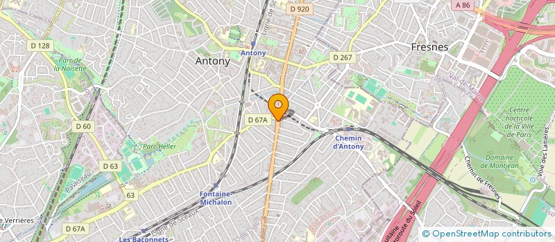 localisation de l'entreprise CREATION ET AMENAGEMENT D'ESPACES à ANTONY