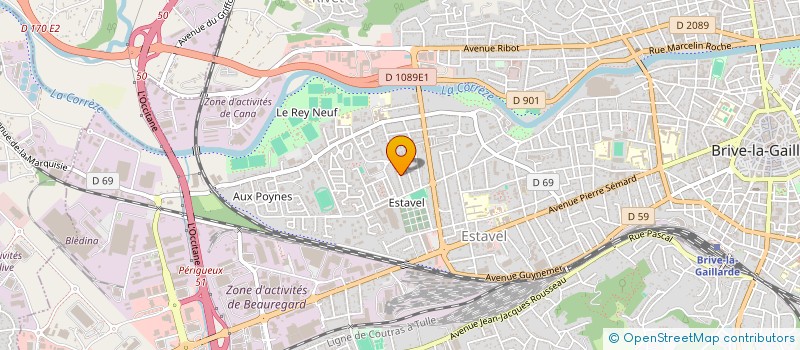 localisation de l'entreprise CREATION ET CONSTRUCTION (C & C)  ALLASSAC