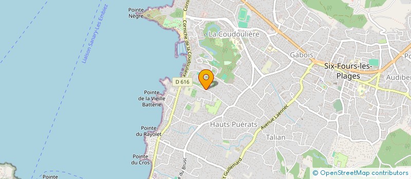 localisation de l'entreprise CREATION ET MAINTENANCE RAMONAGE à SIX-FOURS-LES-PLAGES