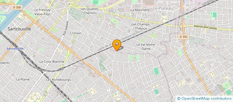 localisation de l'entreprise CREATION & FINITION à SARTROUVILLE