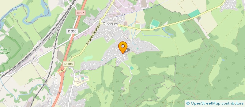 localisation de l'entreprise CREATION FORMATION  DEVECEY