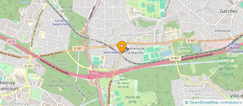 localisation de l'entreprise CREATION GATEWAY PARIS  VAUCRESSON