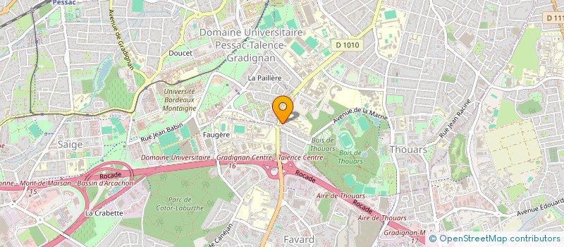 localisation de l'entreprise CREATION GIVREE  TALENCE