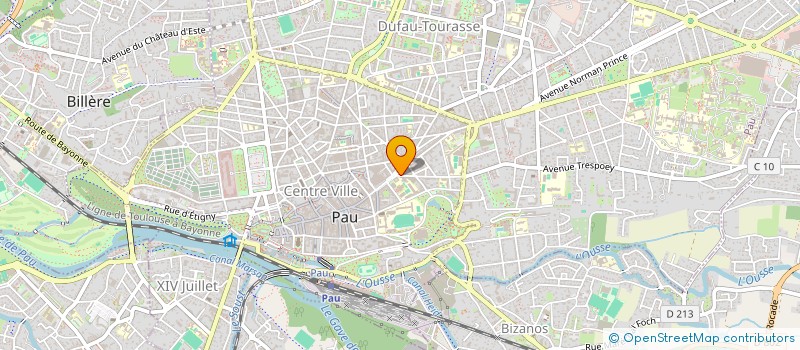 localisation de l'entreprise CREATION GRAPHIQUE à PAU
