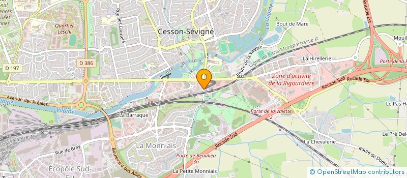 localisation de l'entreprise CREATION GRAPHIQUE LOIC BOHUON  CESSON-SEVIGNE