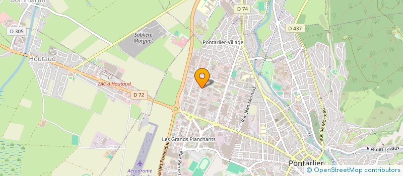 localisation de l'entreprise CREATION HABITAT  PONTARLIER