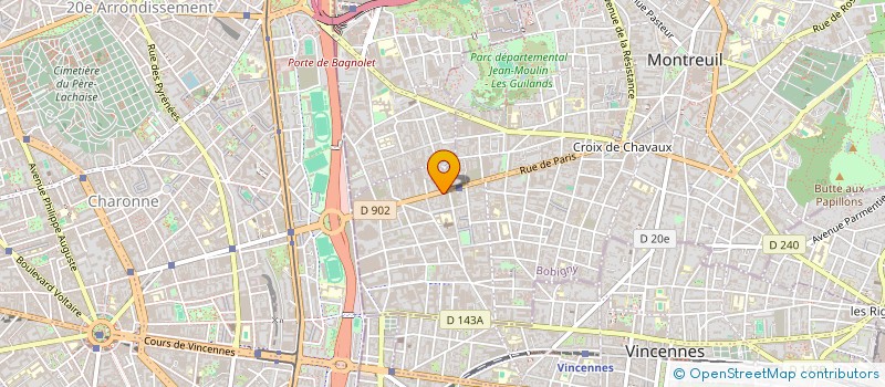 localisation de l'entreprise CREATION IMPORT EXPORT LEDERLUX à MONTREUIL
