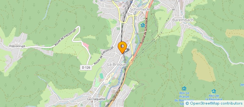 localisation de l'entreprise CREATION IMPRESSION PUBLICITE  LA BROQUE
