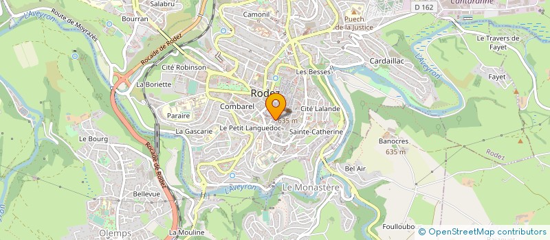 localisation de l'entreprise CREATION INFORMATIQUE MAINTENANCE ETUDES  RODEZ