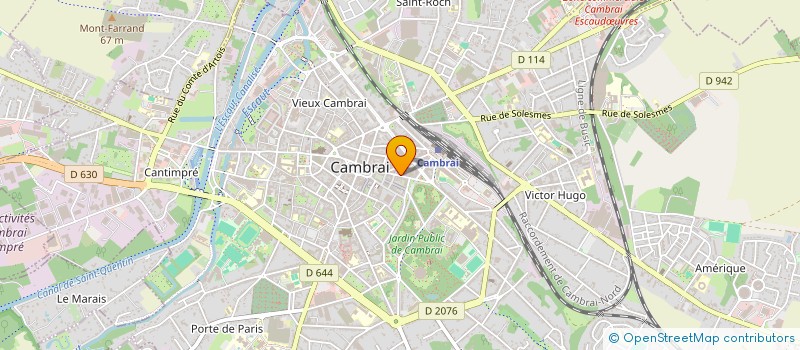 localisation de l'entreprise CREATION INTERIEURE à CAMBRAI