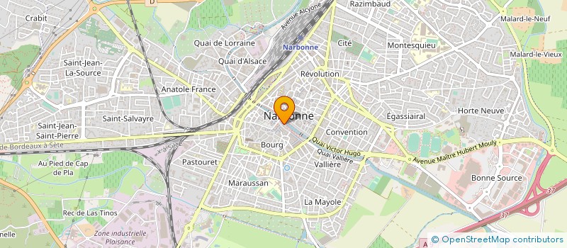 localisation de l'entreprise CREATION INTERNATIONAL EVE EL LYNE à NARBONNE