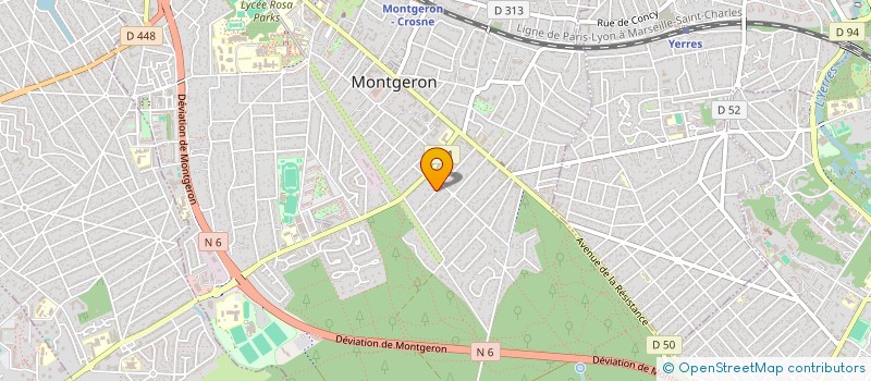 localisation de l'entreprise CREATION INTERNATIONALE à MONTGERON