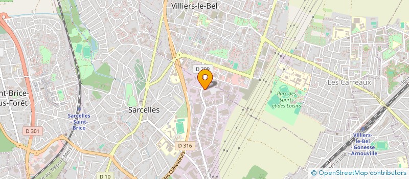 localisation de l'entreprise CREATION LE TRIO à SARCELLES