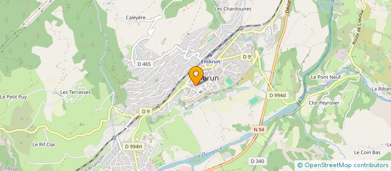 localisation de l'entreprise CREATION LOCALE EPANOUISSEMENT ARTISTIQU à EMBRUN