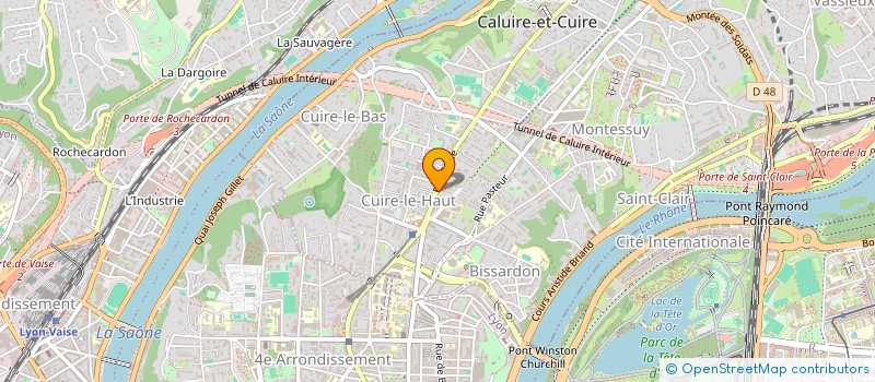 localisation de l'entreprise CREATION LYON NOUVEAUTES à CALUIRE-ET-CUIRE
