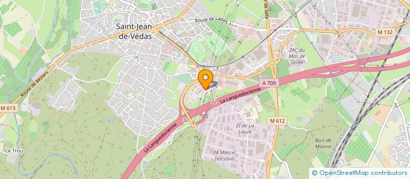 localisation de l'entreprise CREATION M à SAINT-JEAN-DE-VEDAS