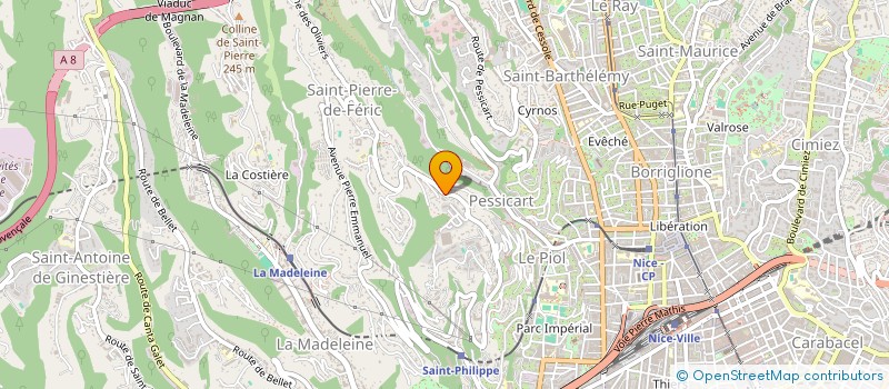 localisation de l'entreprise CREATION MAINTENANCE PAYSAGE à NICE
